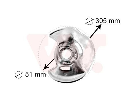 Brake Disc Dust Shield, Image 2