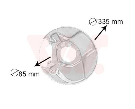 Brake Disc Dust Shield, Image 2