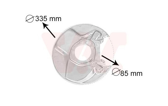Brake Disc Dust Shield, Image 2