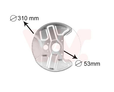 Brake Disc Dust Shield, Image 2