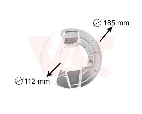 Brake Disc Dust Shield, Image 2