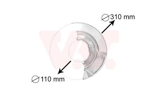 Brake Disc Dust Shield, Image 2