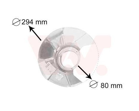 Brake Disc Dust Shield, Image 2