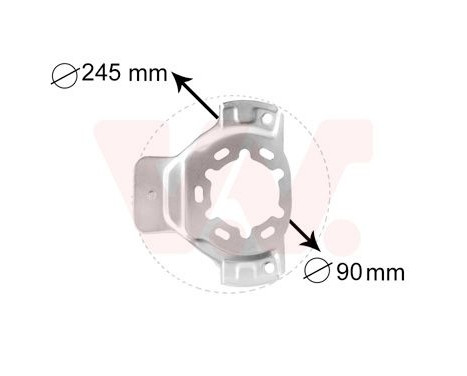 Brake Disc Dust Shield, Image 2