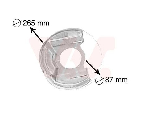 Brake Disc Dust Shield, Image 2