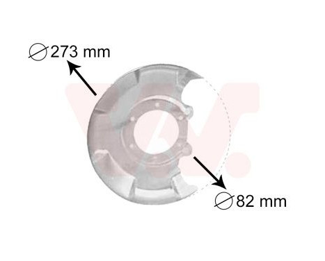 Brake Disc Dust Shield, Image 2