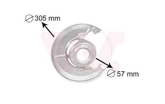 Brake Disc Dust Shield, Image 2