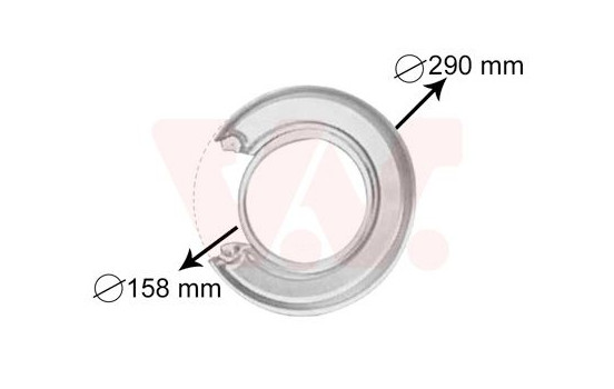 Brake Disc Dust Shield, Image 2