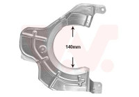 Cover plate, brake disc