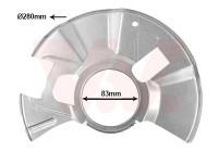 Cover plate, brake disc