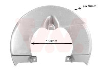 Cover plate, brake disc