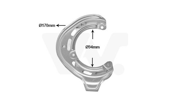 Cover plate, brake disc