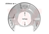 Cover plate, brake disc
