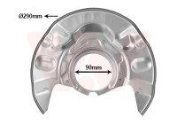 Cover plate, brake disc