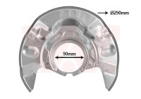 Cover plate, brake disc