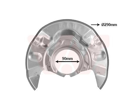 Cover plate, brake disc