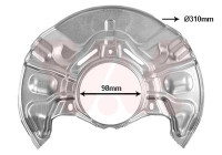 Cover plate, brake disc