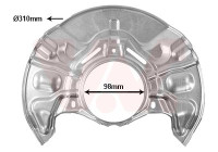 Cover plate, brake disc