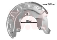 Cover plate, brake disc