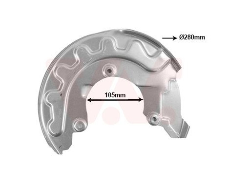 Cover plate, brake disc