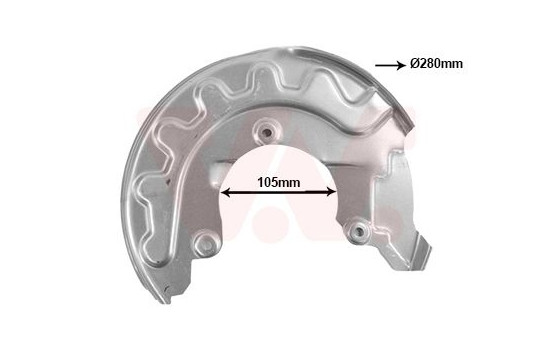 Cover plate, brake disc