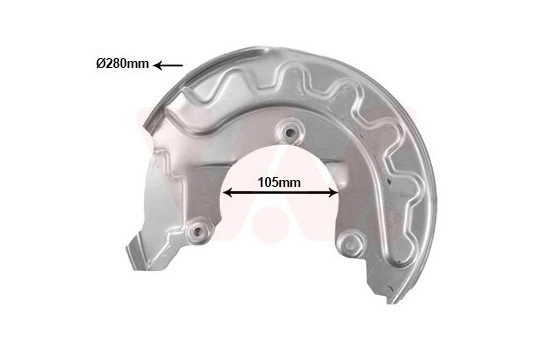 Cover plate, brake disc