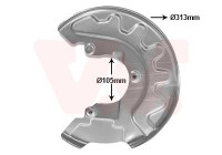 Cover plate, brake disc