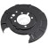 Cover plate, brake disc