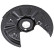 Cover plate, brake disc