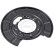 Cover plate, brake disc