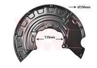 Cover plate, brake disc