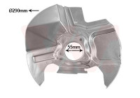 Cover plate, brake disc