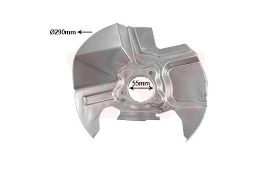 Cover plate, brake disc