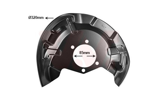 Cover plate, brake disc