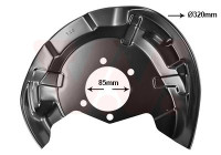 Cover plate, brake disc
