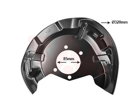 Cover plate, brake disc