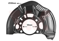 Cover plate, brake disc