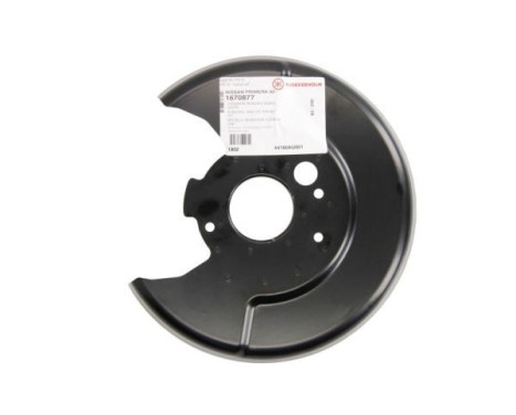 Cover plate, brake disc