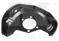 Cover plate, brake disc