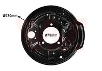 COVER PLATE BRAKE DRUM L