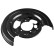 Splash Panel, brake disc febi Plus