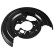Splash Panel, brake disc febi Plus
