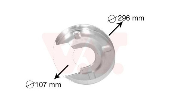 Splash Panel, brake disc, Image 2