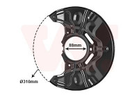 Splash Panel, brake disc