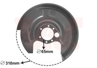 Splash Panel, brake disc