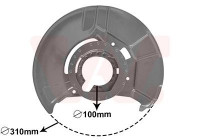 Splash Panel, brake disc