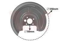 Splash Panel, brake disc