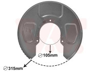 Splash Panel, brake disc