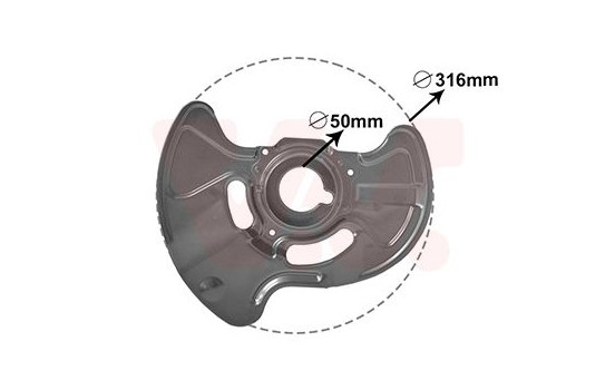 Splash Panel, brake disc