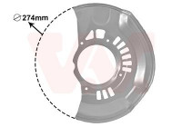 Splash Panel, brake disc